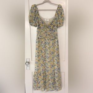 ASTR the Label, size L flower midi dress
